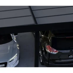 Canopia OSLO Carport in Alluminio 6X12 m Nero