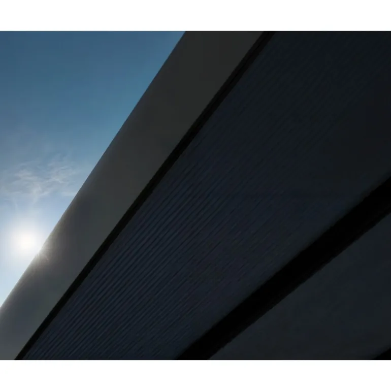 Canopia OSLO Carport in Alluminio 6X12 m Nero