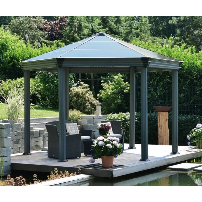 Canopia Roma Gazebo Esagonale in Alluminio 3.6X4 m