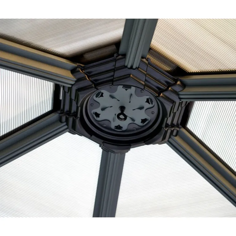 Canopia Roma Gazebo Esagonale in Alluminio 3.6X4 m