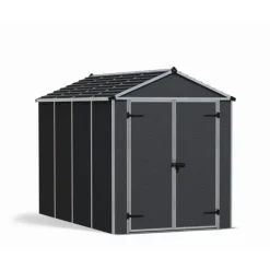 Canopia Rubicon Casetta Da Giardino in Policarbonato Ultra Resistente 303X185X217 cm Grigio Scuro