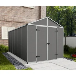 Canopia Rubicon Casetta Da Giardino in Policarbonato Ultra Resistente 452X237X235 cm Grigio Scuro