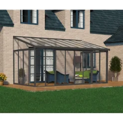 Canopia San Remo Pergola Chiusa in Alluminio 3X5.6 m Grigio