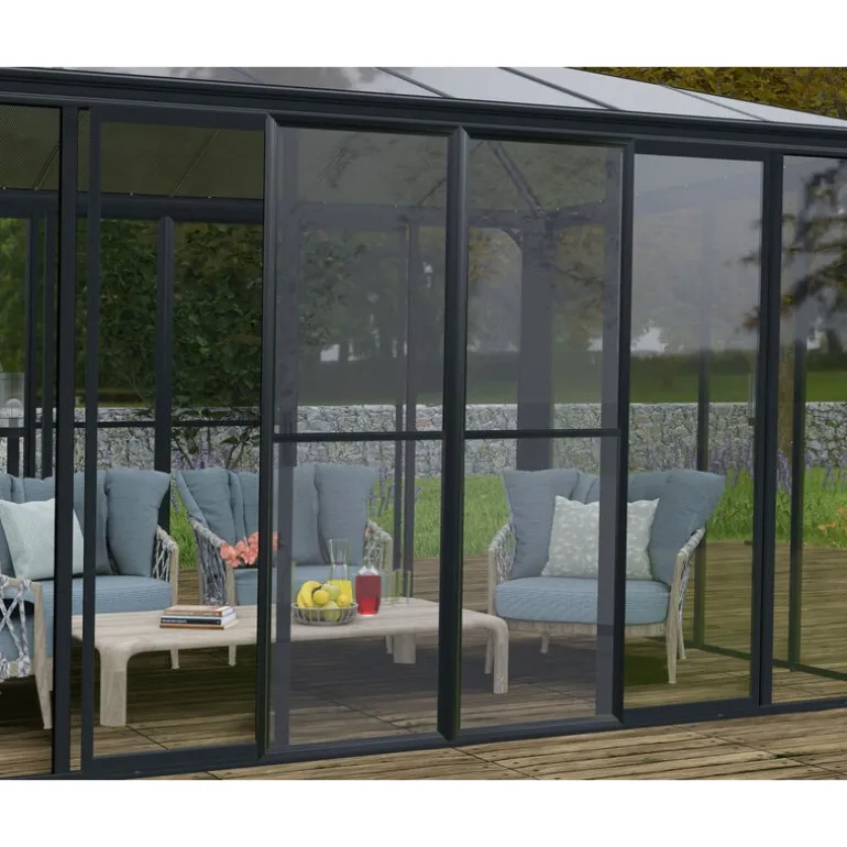 Canopia Set Di Porte a Rete Per Garda/Sanremo/Ledro Veranda Grigio