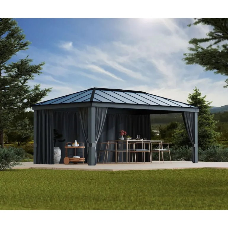 Canopia Set Di Tende Per Gazebo Dallas 3.6X6 m