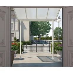Canopia Sierra Pergola Addossata in Alluminio 2.3X2.3 m Bianco