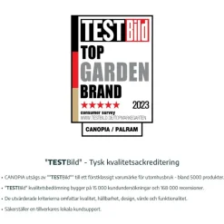 Canopia Sierra Pergola Addossata in Alluminio 2.3X4.5 m Grigio