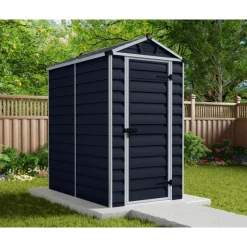 Canopia Skylight Casetta Da Giardino in Policarbonato 176X120X203 cm Grigio Scuro