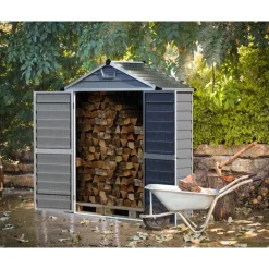 Canopia Skylight Casetta Da Giardino in Policarbonato 90X185X217 cm Grigio