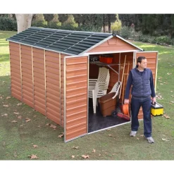 Canopia Skylight Casetta Da Giardino in Policarbonato 378X185X217 cm Ambra