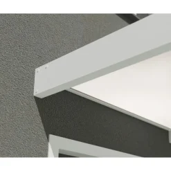 Canopia Sophia Pensilina Da Esterno 215X95 cm - Struttura Bianca Pannelli Opal Bianco