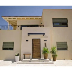 Canopia Sophia Pensilina Da Esterno 160X95 cm - Struttura Grigia Pannello Trasparente