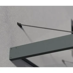 Canopia Sophia XL Pensilina Da Esterno 192X140X67 cm - Struttura Grigia Pannello Trasparente