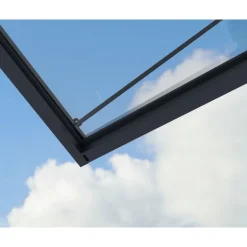 Canopia Sophia XL Pensilina Da Esterno 192X140X67 cm - Struttura Grigia Pannello Trasparente