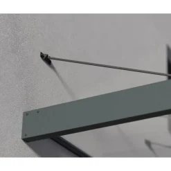 Canopia Sophia XL Pensilina Da Esterno 750X140X67 cm - Struttura Grigia Pannello Trasparente