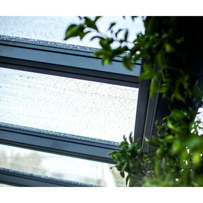 Canopia Stockholm Pergola Addossata in Alluminio di Premium 3.4X9.5 m Trasparente