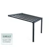 Canopia Stockholm Pergola Addossata in Alluminio di Premium 3.4X3.7 m Trasparente