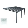 Canopia Stockholm Pergola Addossata in Alluminio di Premium 3.4X8 m Trasparente