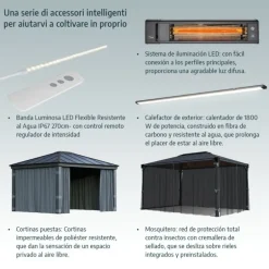 Canopia Sun Room Veranda in Policarbonato 2.7X6.3 m Bianco