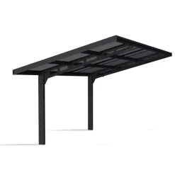 Canopia Sydney Carport in Alluminio 3 X 6 m Nero