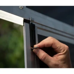 Canopia Yukon Casetta Da Giardino in Policarbonato 643X332X252 cm Grigio Pavimento Incluso