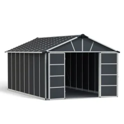 Canopia Yukon Casetta Da Giardino in Policarbonato 519X332X252 cm Grigio Pavimento Incluso