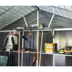 Canopia Yukon Casetta Da Giardino in Policarbonato 519X332X252 cm Grigio Pavimento Incluso