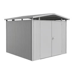 Casetta da Giardino in Metallo PANORAMA 1 con Porta a Due Battenti Biohort