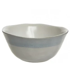 Ciotola in Terracotta con Bordo Lucido Blu 10 cm