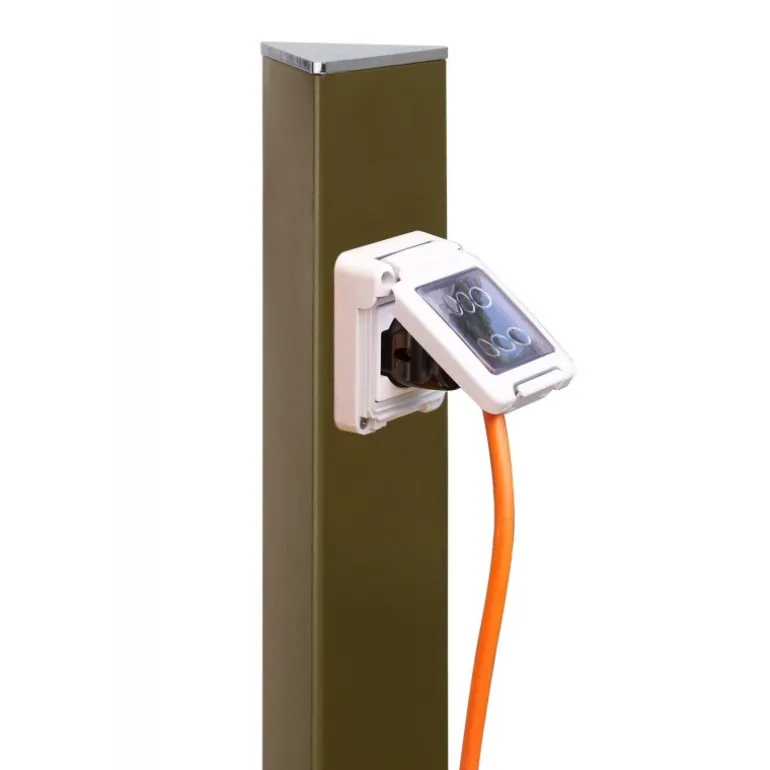 Colonnina per Presa Elettrica da Giardino Aquapoint Electropoint da Interrare Verde Sottobosco