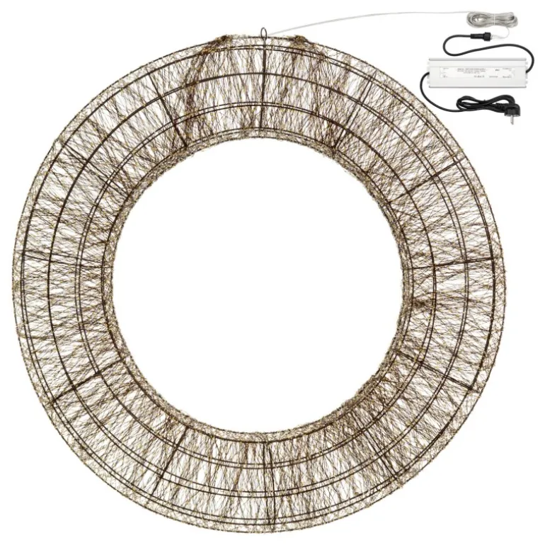 Corona 3D Marrone Ø 110cm HDM 15000 MicroLED BIANCO CALDO e BIANCO FREDDO