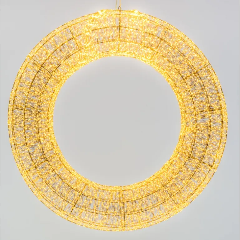 Corona 3D Marrone Ø 110cm HDM 15000 MicroLED BIANCO CALDO e BIANCO FREDDO