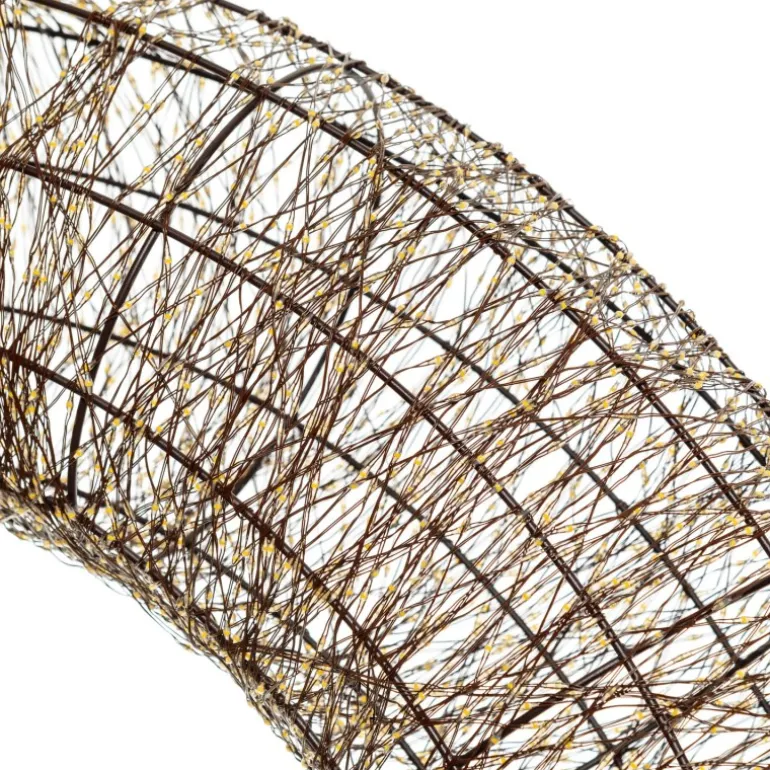 Corona 3D Marrone Ø 110cm HDM 15000 MicroLED BIANCO CALDO e BIANCO FREDDO