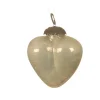 Cuore in vetro da appendere 7,5 cm.