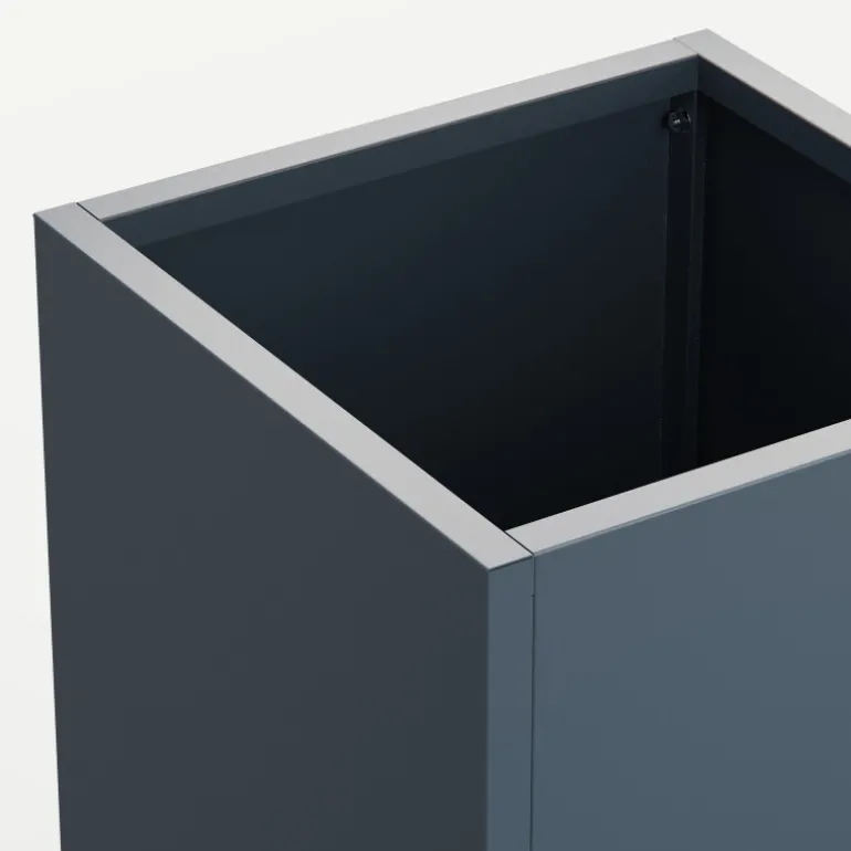 Fioriera Alta Herstera PLANTER COLUMN in Metallo colore Antracite 50x50x100 cm