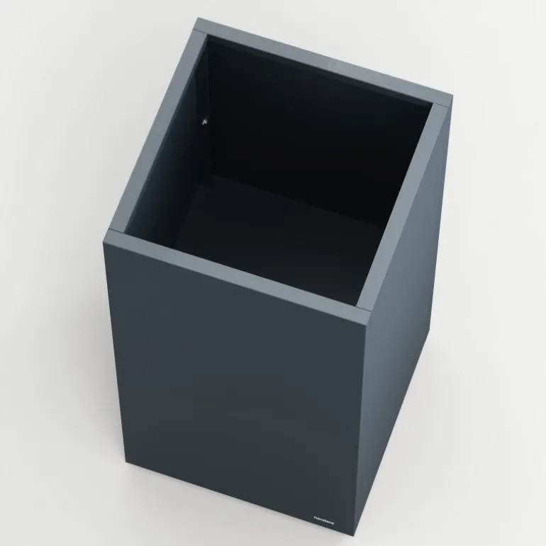 Fioriera Alta Herstera PLANTER COLUMN in Metallo colore Antracite 50x50x100 cm