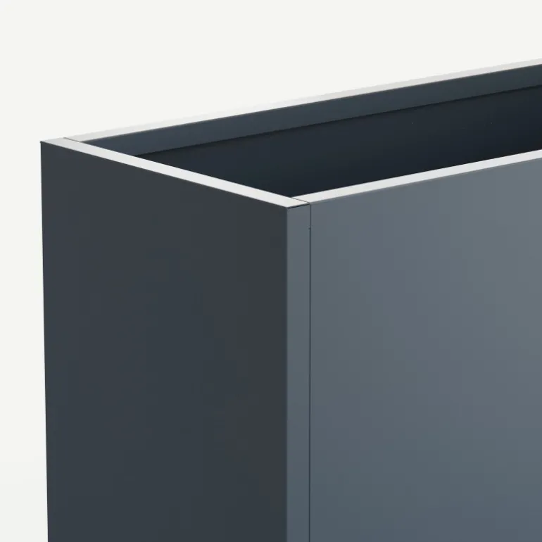 Fioriera Alta Herstera PLANTER DIVIDER 40 in Metallo colore Antracite 100x40x115 cm