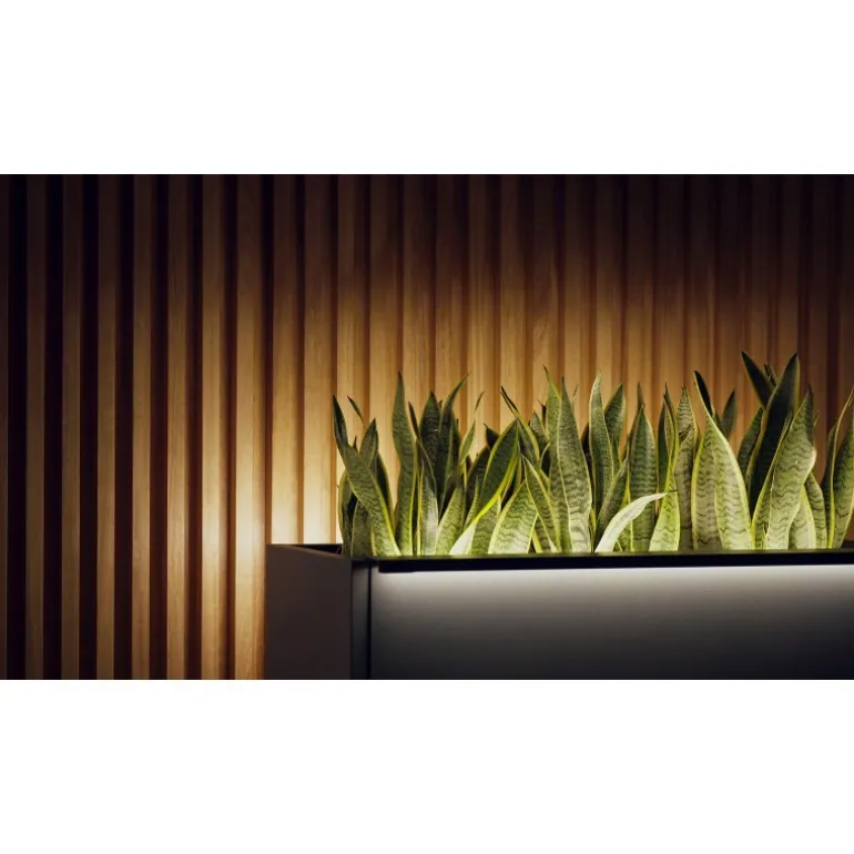Fioriera Alta Herstera PLANTER DIVIDER 40 in Metallo colore Antracite 100x40x115 cm