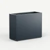 Fioriera Alta Herstera PLANTER DIVIDER 40 in Metallo colore Antracite 100x40x80 cm