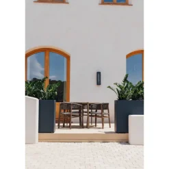 Fioriera Alta Herstera PLANTER DIVIDER 40 in Metallo colore Antracite 100x40x80 cm