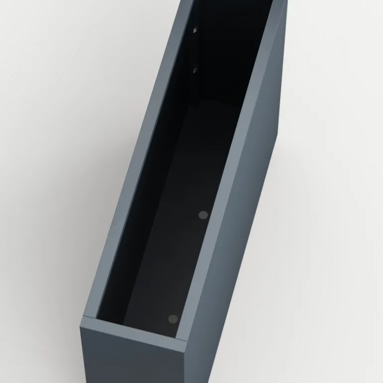 Fioriera Alta Herstera PLANTER DIVIDER 25 in Metallo colore Antracite 100x25x80 cm