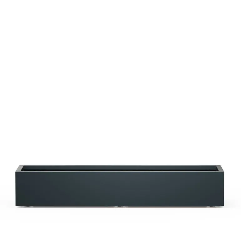 Fioriera Bassa Herstera PLANTER XIC 150 in Metallo colore Antracite 150x40x25cm