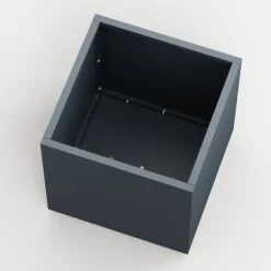 Fioriera Cubo Herstera PLANTER CUBE 60 in Metallo colore Antracite 60x60x60 cm