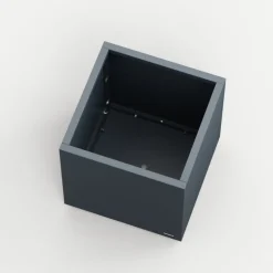 Fioriera Cubo Herstera PLANTER CUBE 50 in Metallo colore Antracite 50x50x50 cm