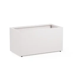 Fioriera Herstera PLANTER 50 in Metallo colore Bianco 100x50x50cm