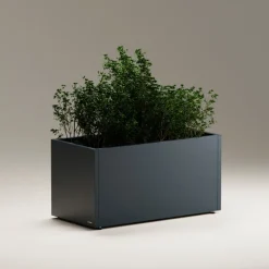 Fioriera Herstera PLANTER 50 in Metallo colore Antracite 100x50x50cm