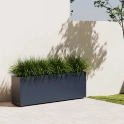 Fioriera Herstera PLANTER 30 in Metallo colore Antracite 150x30x50 cm