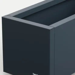 Fioriera Herstera PLANTER BALCONY in Metallo colore Antracite 100x25x25 cm