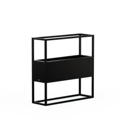 Fioriera Hestera PLANTER HUB in Metallo colore Antracite 80x25x78