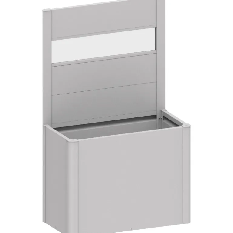 Frangivista con Elemento Vetro per Fioriera BELVEDERE in Metallo Biohort